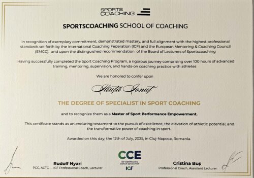 Specialist in Sport Coaching